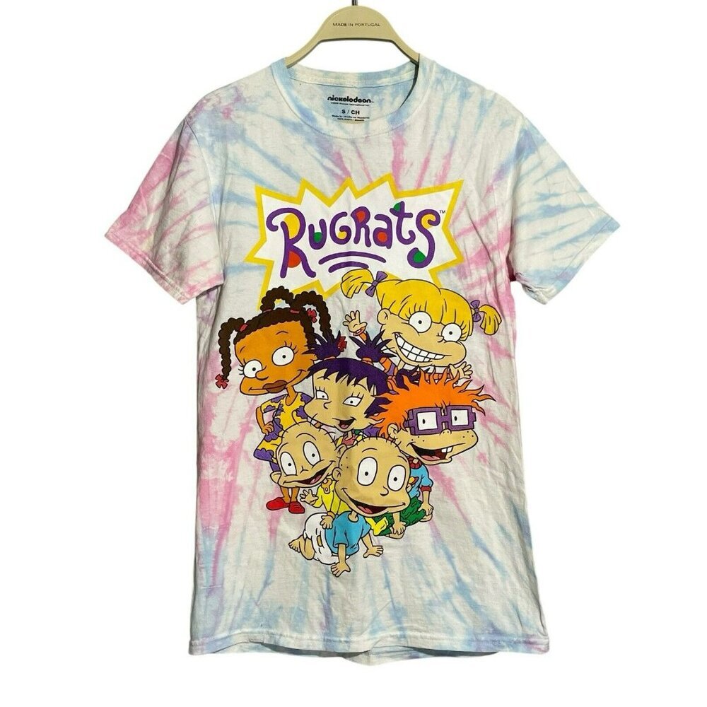 Nickelodeon Rugrats Character TShirt Women Men Size S Tie Dyed Cartoon Graphic